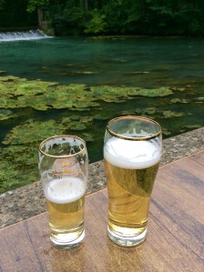 Literally, the bikers, drink ( beer & lemon fizz)