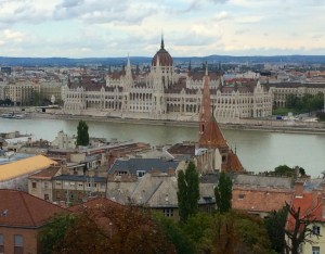 View over Danube to Parliament